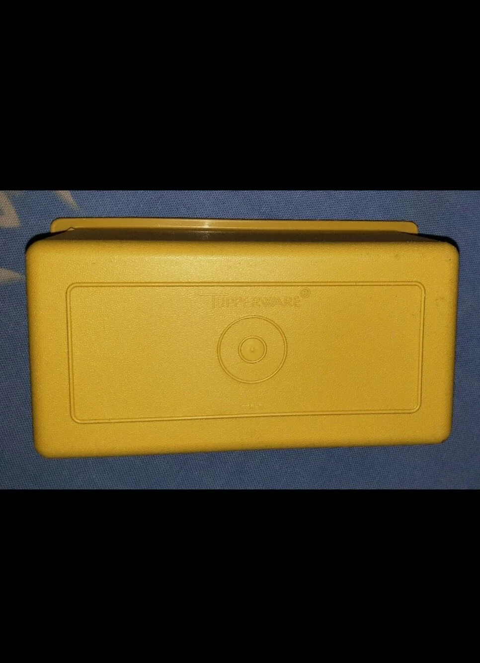 Vintage Harvest Gold & Cream Tupperware Butter Keeper